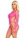 Бодістокінг Leg Avenue Fishnet Garter Harness and Teddy One Size Neon Pink SX2770,3 - інтернет-магазин інтимних товарів Squitter