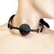 Кляп Punishment - Silicone Ball Gag - Black SX2233,1 - інтернет-магазин інтимних товарів Squitter
