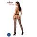 Эротические колготки-бодистокинг Passion S004 black, имитация высоких чулок и тоненького пояскаPSS004B,4 - интернет-магазин интимных товаров Squitter