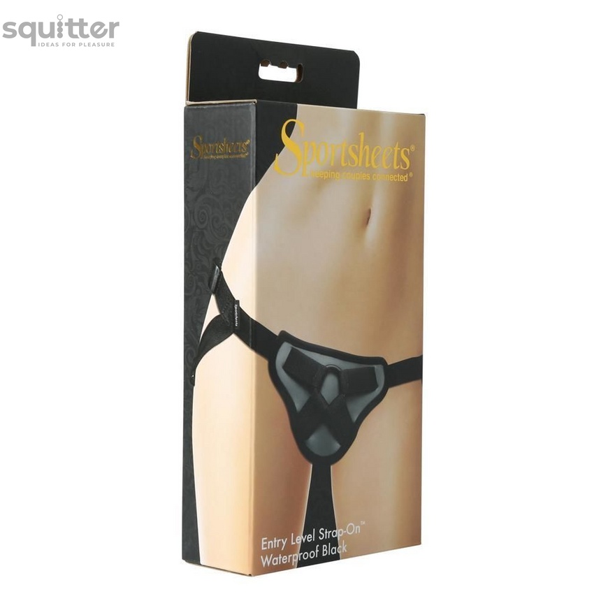 Труси для страпона Sportsheets - Entry Level Strap-On Waterproof Black, можна в душі або ванній SO2172 фото