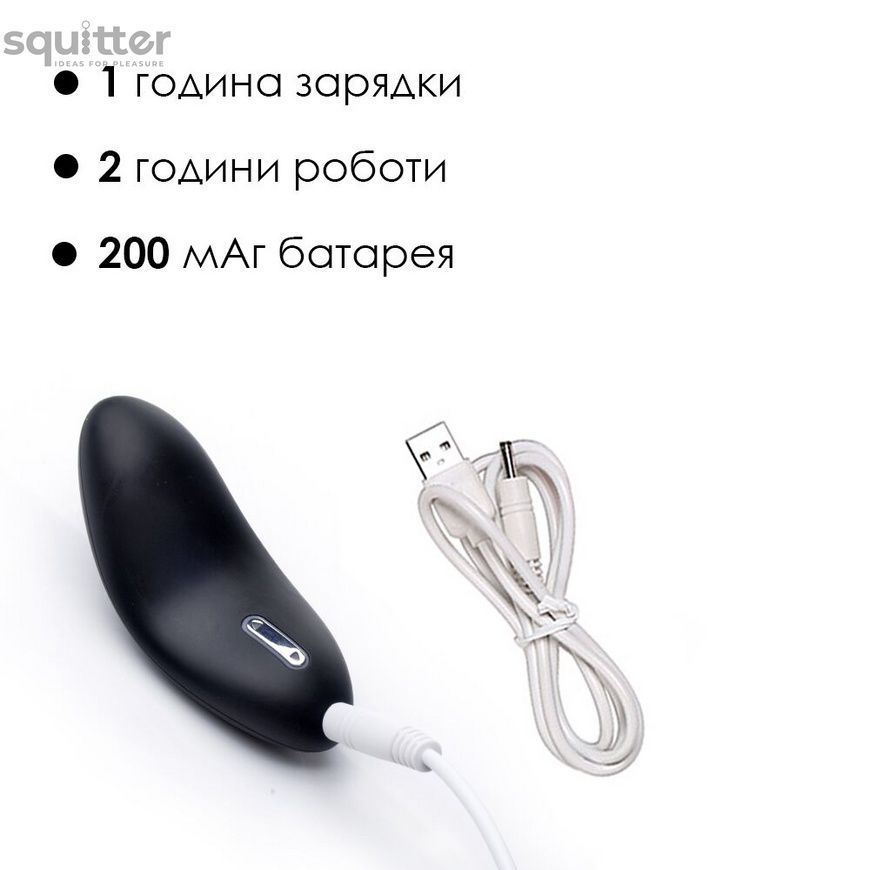 Кліторальний вібратор Svakom Echo Black SO4824 - онлайн-сексшоп Сквітер