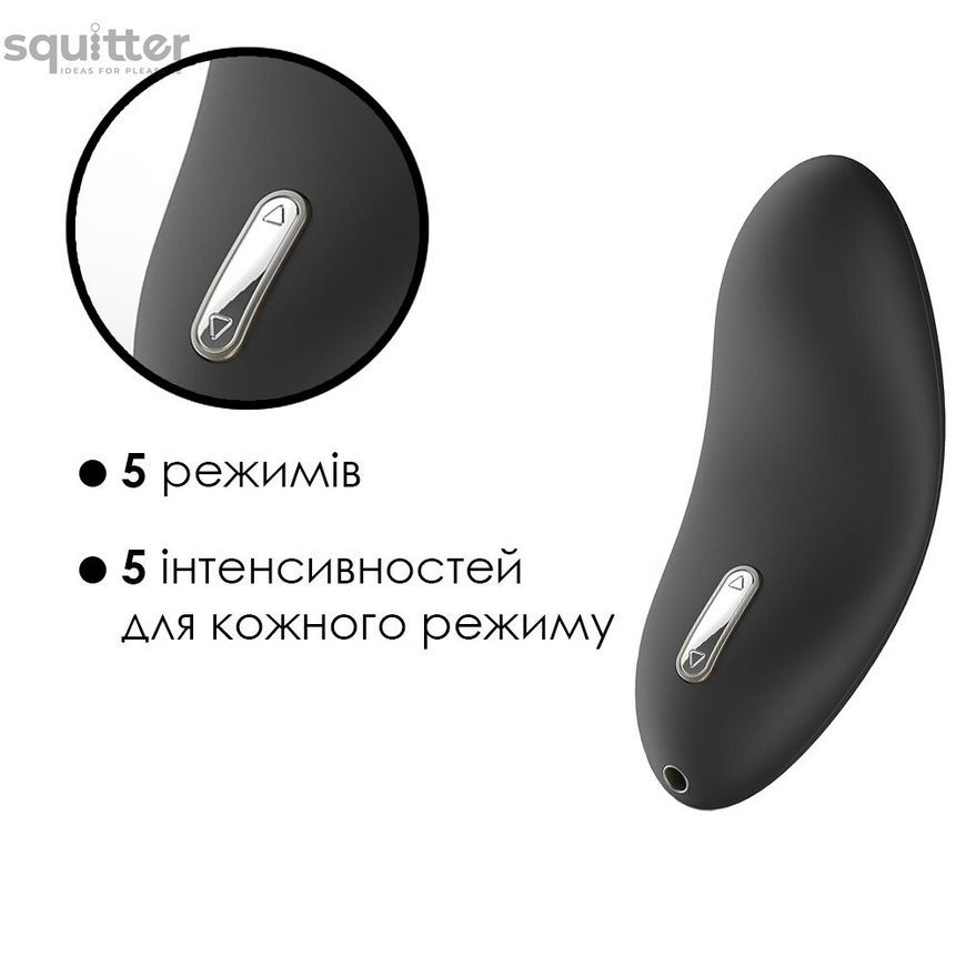 Кліторальний вібратор Svakom Echo Black SO4824 - онлайн-сексшоп Сквітер