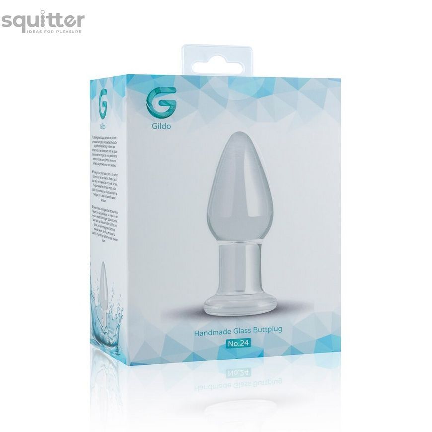 Стеклянная анальная пробка Gildo Glass Buttplug No. 24 SO4620 - онлайн-сексшоп Сквитер