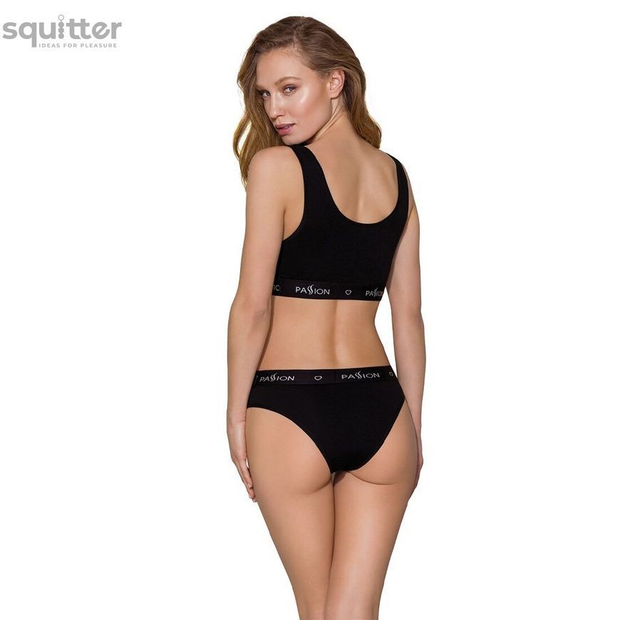 Спортивный топ с широкой резинкой Passion PS004 TOP black, size L SO4219 - онлайн-сексшоп Сквитер