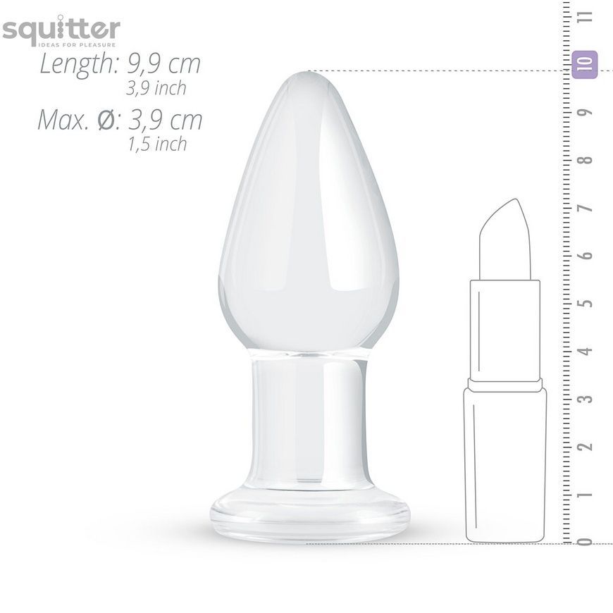Стеклянная анальная пробка Gildo Glass Buttplug No. 24 SO4620 - онлайн-сексшоп Сквитер