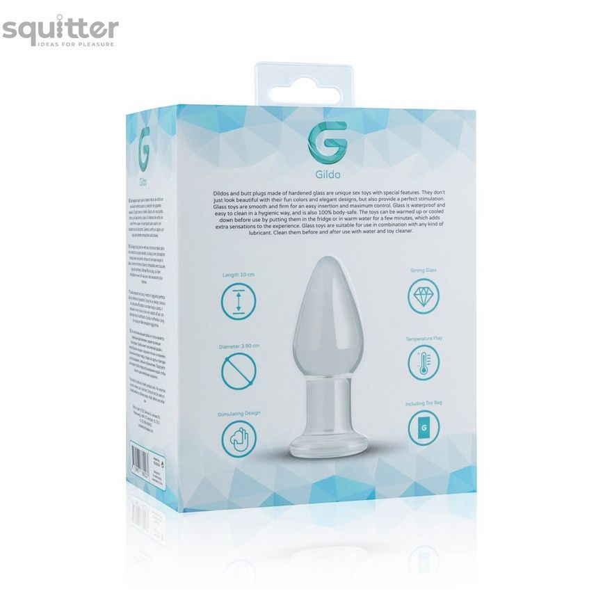 Стеклянная анальная пробка Gildo Glass Buttplug No. 24 SO4620 - онлайн-сексшоп Сквитер