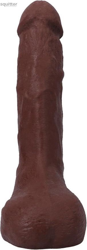 Фалоімітатор, що кінчає Doc Johnson The Realistic Cock ULTRASKYN - Squirting 9,5 Inch Chocolate SX4470 - онлайн-сексшоп Сквітер