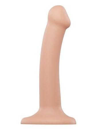 Насадка для страпона Strap-On-Me Dual Density Dildo Flesh S, диаметр 2,7см, двухслойная, гибкая SO2353 - онлайн-сексшоп Сквитер