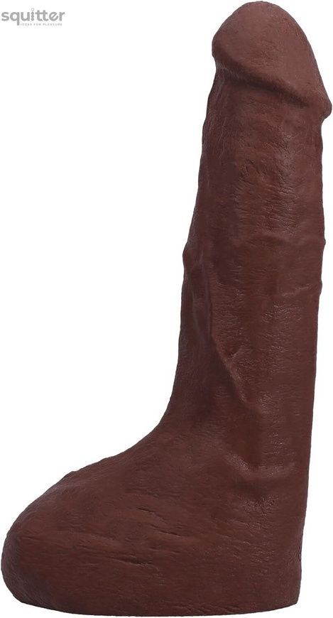 Фалоімітатор, що кінчає Doc Johnson The Realistic Cock ULTRASKYN - Squirting 9,5 Inch Chocolate SX4470 - онлайн-сексшоп Сквітер