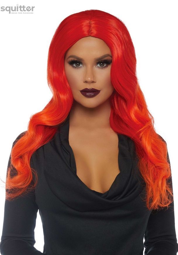 Руда перука омбре Leg Avenue Ombre long wavy wig, довга, локони, 61 см SO7938 - онлайн-сексшоп Сквітер