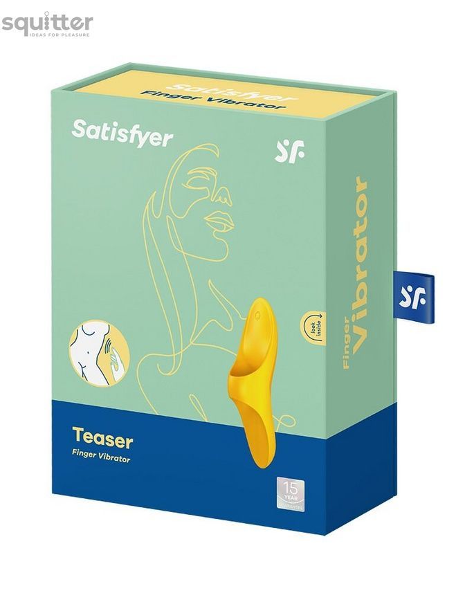 Вибратор на палец Satisfyer Teaser Dark Yellow SO5422 - онлайн-сексшоп Сквитер