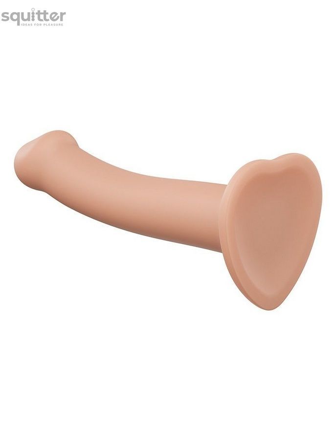 Насадка для страпону Strap-On-Me Dual Density Dildo Flesh S, діаметр 2,7 см, двошарова, гнучкий SO2353 - онлайн-сексшоп Сквітер