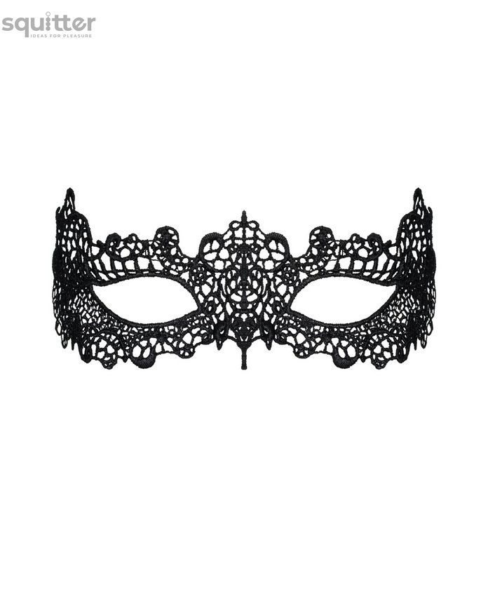 Кружевная маска Obsessive A701 mask, единый размер, черная SO7187 - онлайн-сексшоп Сквитер