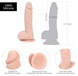 Реалістичний фалоімітатор на присосці ADDICTION — Mark 7,5″ Dildo With Balls, Beige SO5583 фото 4