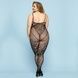 Відвертий бодістокінг JSY &laquo;Фатальна Скарлет&raquo; Plus Size, Black, імітація боді, мереживо, доступ SO8388,2 - інтернет-магазин інтимних товарів Squitter