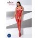 Бодістокінг Passion BS069 red, комбінезон, імітація панчох і боді PBS069R,2 - інтернет-магазин інтимних товарів Squitter