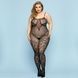 Відвертий бодістокінг JSY &laquo;Фатальна Скарлет&raquo; Plus Size, Black, імітація боді, мереживо, доступ SO8388,1 - інтернет-магазин інтимних товарів Squitter