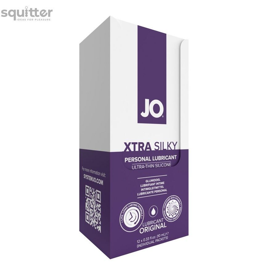 Набор лубрикантов Foil Display Box &ndash; JO Xtra Silky Silicone &ndash; 12 x 10ml SO6764 - онлайн-сексшоп Сквитер