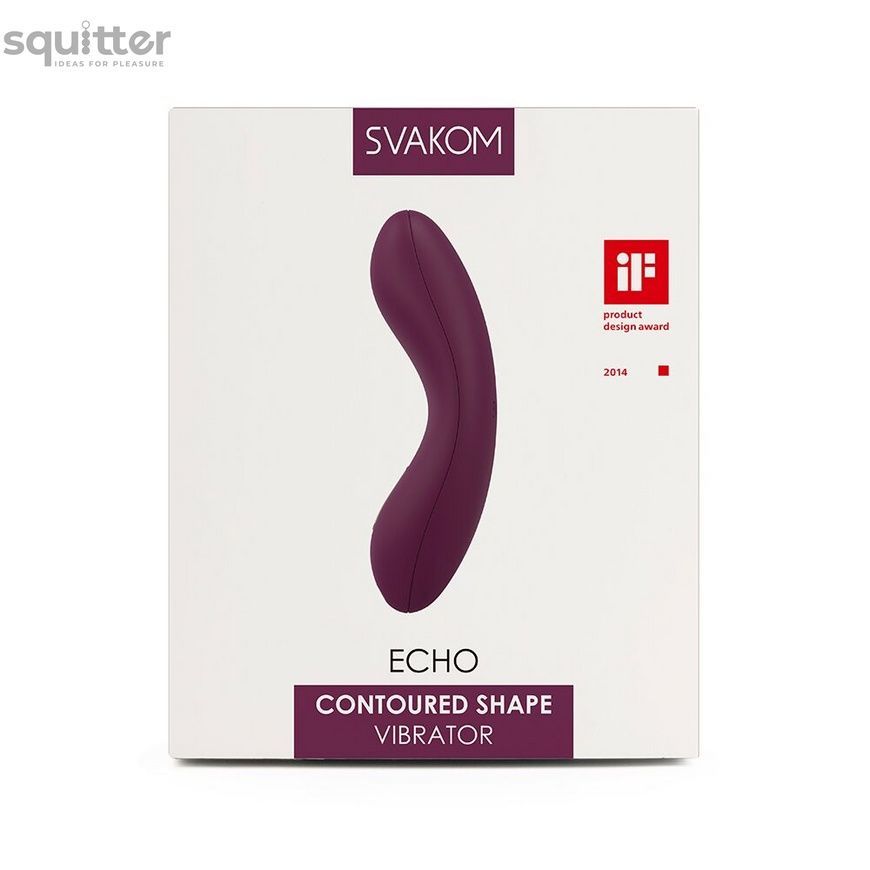 Кліторальний вібратор Svakom Echo Violet SO4825 - онлайн-сексшоп Сквітер