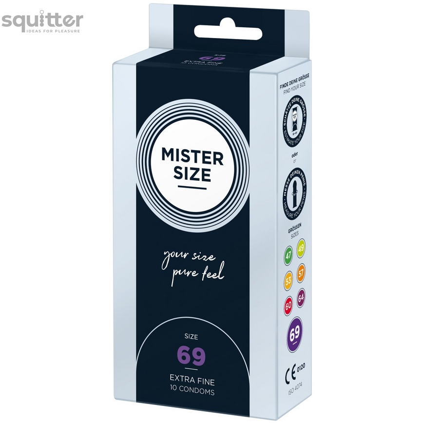 Презервативы Mister Size - pure feel - 69 (10 condoms), толщина 0,05 мм SO8048 фото