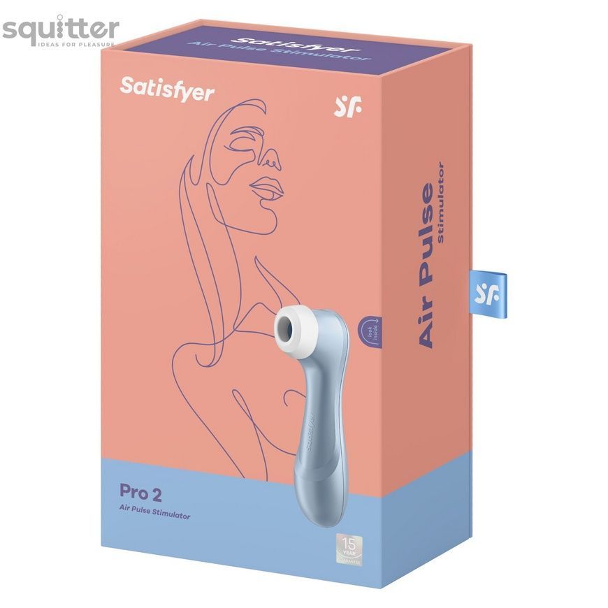 Вакуумный клиторальный стимулятор Satisfyer Pro 2 Blue SO6288 - онлайн-сексшоп Сквитер