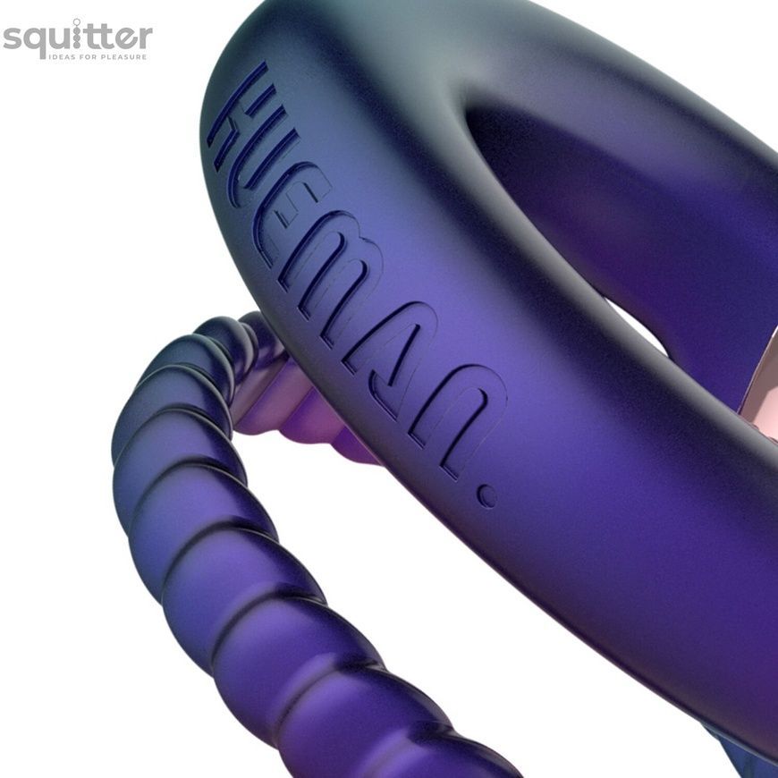Ерекційне віброкільце Hueman - Jupiter Vibrating Cock and Ball Ring SX3897 - онлайн-сексшоп Сквітер