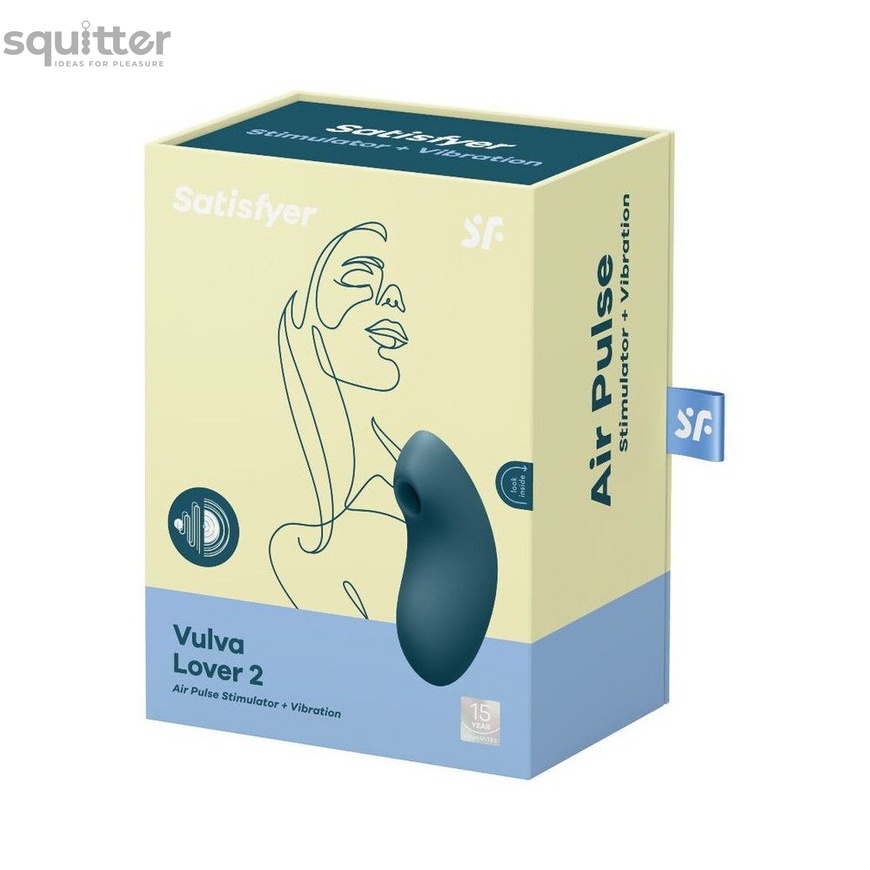 Вакуумний вібратор Satisfyer Vulva Lover 2 Blue SO6711 фото