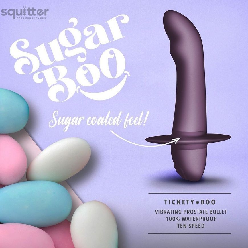 Массажер простаты SugarBoo Tickety Boo, 10 уровней интенсивности, унисекс, подходит для точки G SO6623 - онлайн-сексшоп Сквитер
