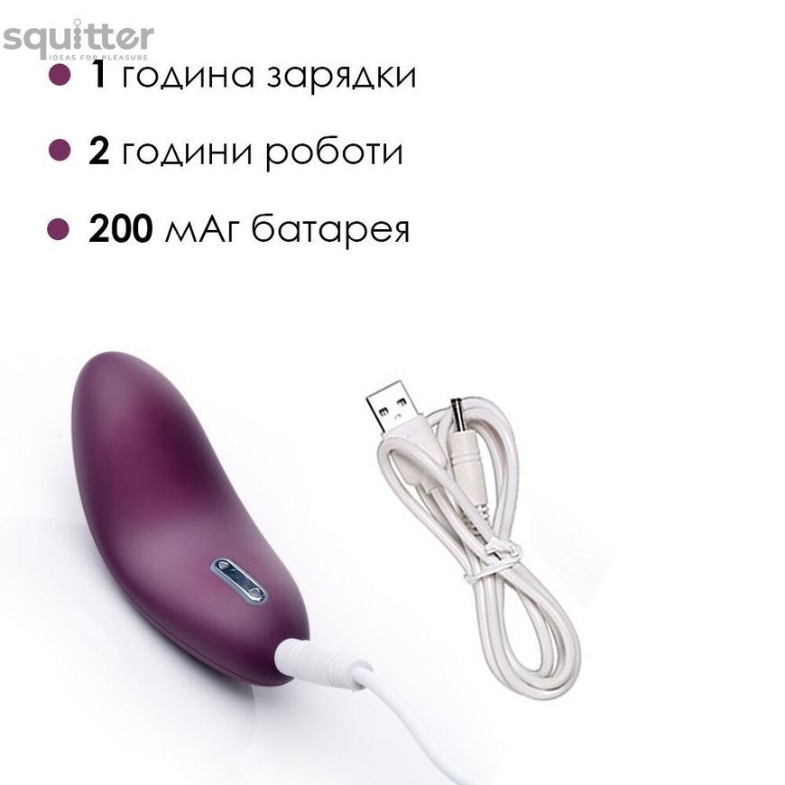 Кліторальний вібратор Svakom Echo Violet SO4825 - онлайн-сексшоп Сквітер