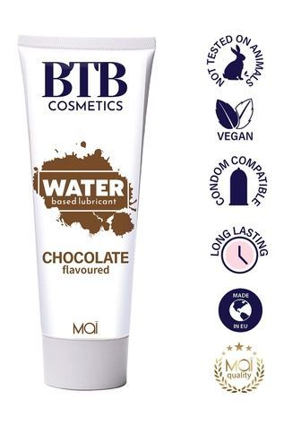 Смазка на водной основе BTB FLAVORED CHOCOLAT с ароматом шоколада (100 мл) SO7534 - онлайн-сексшоп Сквитер