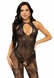 Leg Avenue Rhinestone Lace and Net Bodystocking OS Black SO7889 фото 1