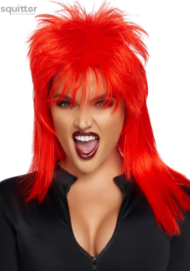 Парик рок-звезды Leg Avenue Unisex rockstar wig Red, унисекс, 53 см SO7939 фото