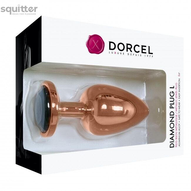 Металева анальна пробка із прикрасою у вигляді кристалу Dorcel - Diamond Plug L SO5530 фото