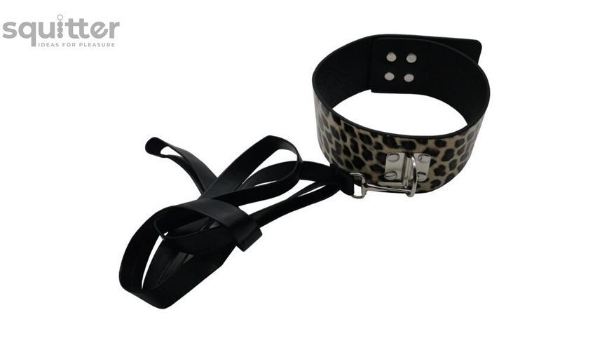Набор MAI BDSM STARTER KIT N&ordm; 75 Leopard: плеть, кляп, наручники, маска, ошейник, веревка, зажимы SO6581 - онлайн-сексшоп Сквитер