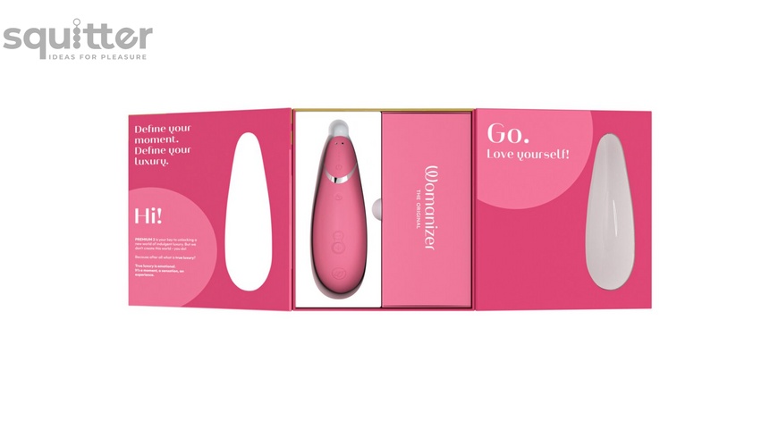 Вакуумний кліторальний стимулятор Womanizer Premium 2 - Raspberry SO8753 фото