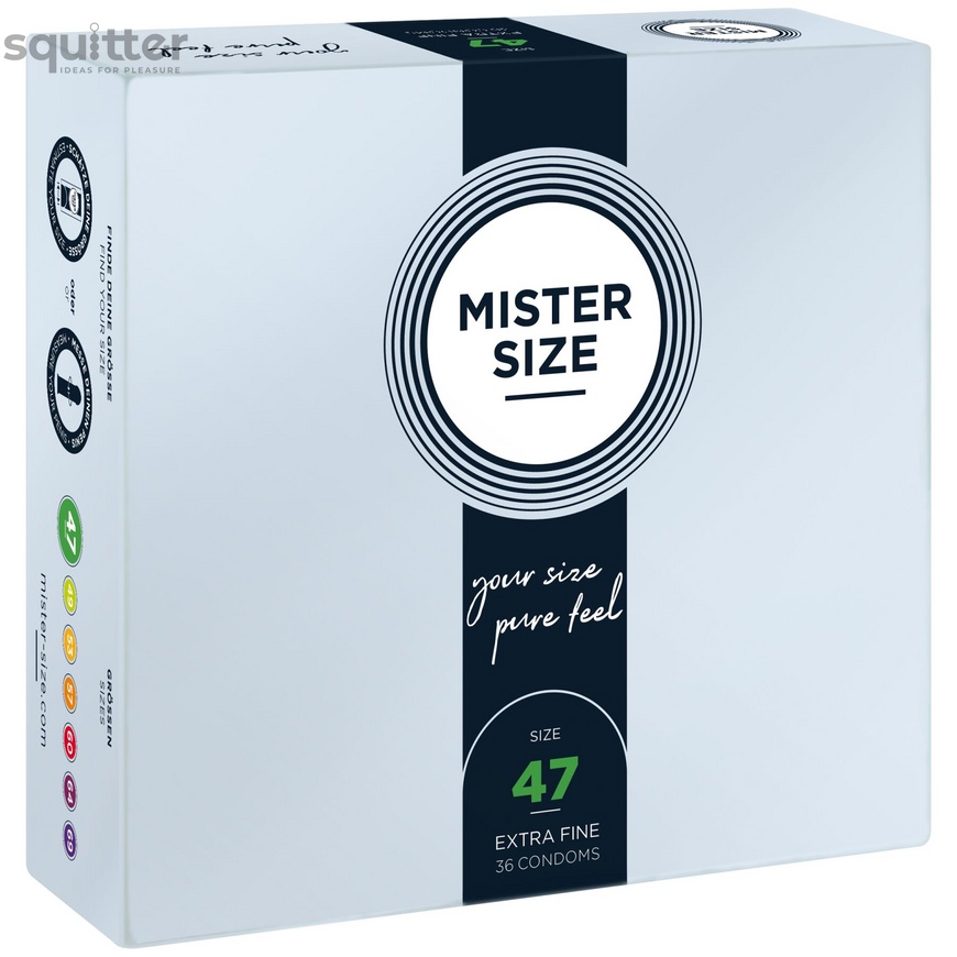 Презервативи Mister Size - pure feel - 47 (36 condoms), товщина 0,05 мм SO8049 фото