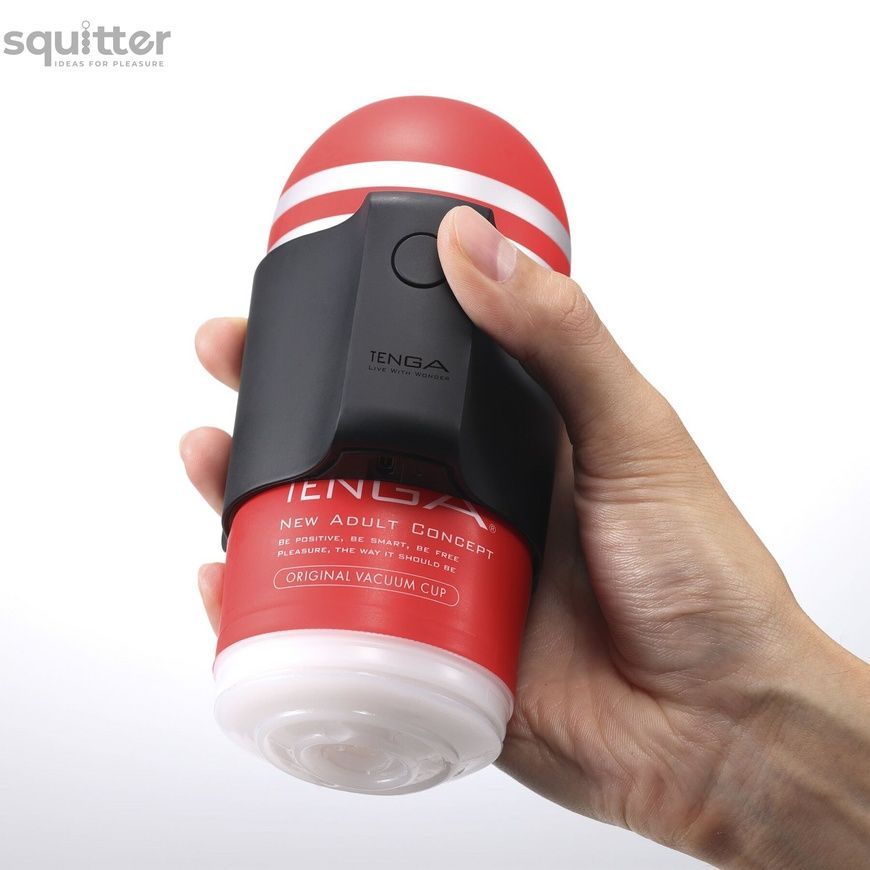 Вібронасадка Tenga CUP VIBRATOR, 7 режимів, 2 мастурбатори в комплекті SX2290 - онлайн-сексшоп Сквітер