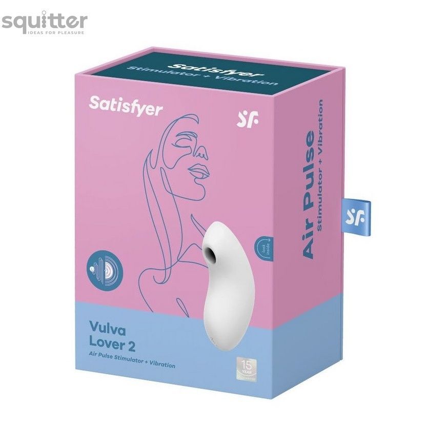Вакуумный вибратор Satisfyer Vulva Lover 2 White SO6712 - онлайн-сексшоп Сквитер