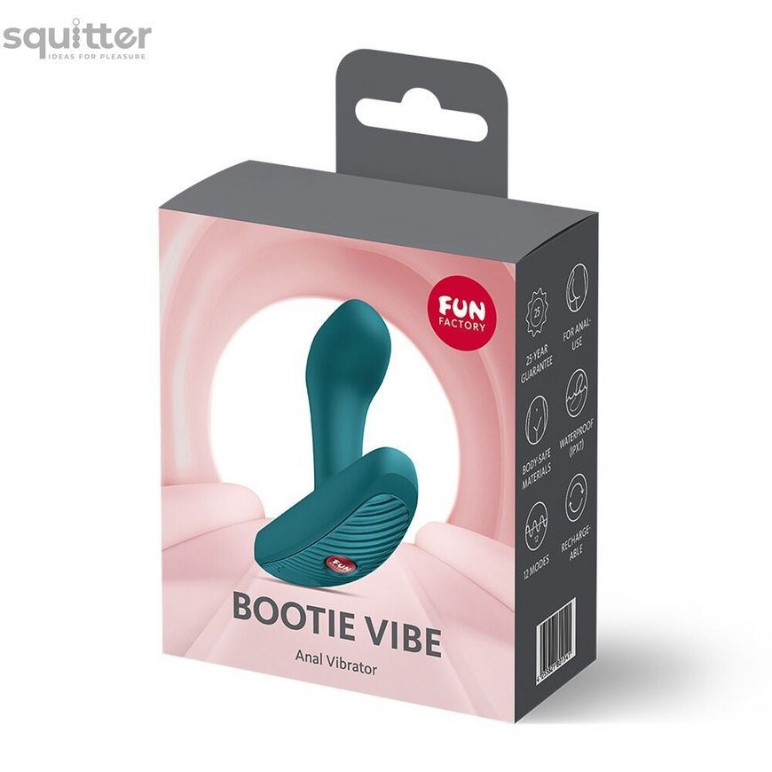 Анальна пробка Fun Factory Bootie Vibe Bottle Green SX3713 - онлайн-сексшоп Сквітер