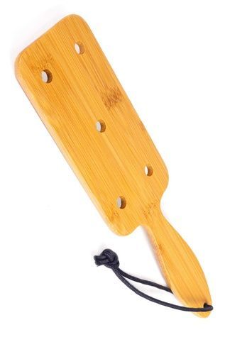 Паддл Fetish Tentation Paddle Wide and Short Bamboo, упакован в ПЭ пакет SO7010 - онлайн-сексшоп Сквитер