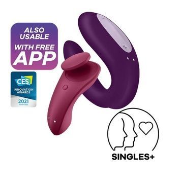 Набір Satisfyer Partner Box 1 (вібратор для пар Double Joy + вібратор у трусики Sexy Secret) SO7143 - онлайн-сексшоп Сквітер