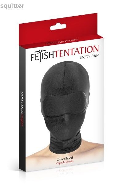 Капюшон для БДСМ Fetish Tentation Closed Hood с закрытыми глазами и ртом SO3757 фото