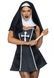Костюм черниці Leg Avenue Naughty Nun XS, сукня, головний убір SO8549,1 - інтернет-магазин інтимних товарів Squitter