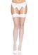 Панчохи-сітка для кріплення на пояс Leg Avenue Nylon Fishnet Thigh Highs One size, White SO7965,3 - інтернет-магазин інтимних товарів Squitter