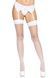 Панчохи-сітка для кріплення на пояс Leg Avenue Nylon Fishnet Thigh Highs One size, White SO7965,1 - інтернет-магазин інтимних товарів Squitter