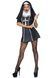 Костюм черниці Leg Avenue Naughty Nun XS, сукня, головний убір SO8549,3 - інтернет-магазин інтимних товарів Squitter