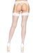 Панчохи-сітка для кріплення на пояс Leg Avenue Nylon Fishnet Thigh Highs One size, White SO7965,2 - інтернет-магазин інтимних товарів Squitter