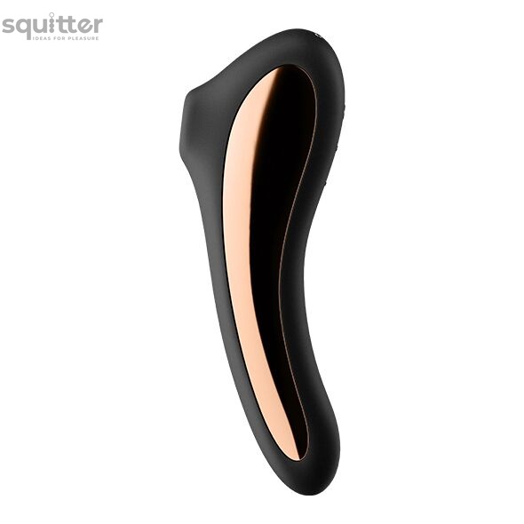 Вакуумный стимулятор с вибрацией Satisfyer Dual Kiss Black SO6114 фото