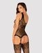 Бодистокинг Obsessive Bodystocking G323 XL/XXL black, рисунок пчелы и бабочкиSO7244,2 - интернет-магазин интимных товаров Squitter