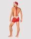 Мужской эротический костюм Санта-Клауса Obsessive Mr Claus S/M, боксеры на подтяжках, шапочка с помпSO7294,4 - интернет-магазин интимных товаров Squitter